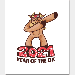 2021 Year Of The Ox Posters and Art